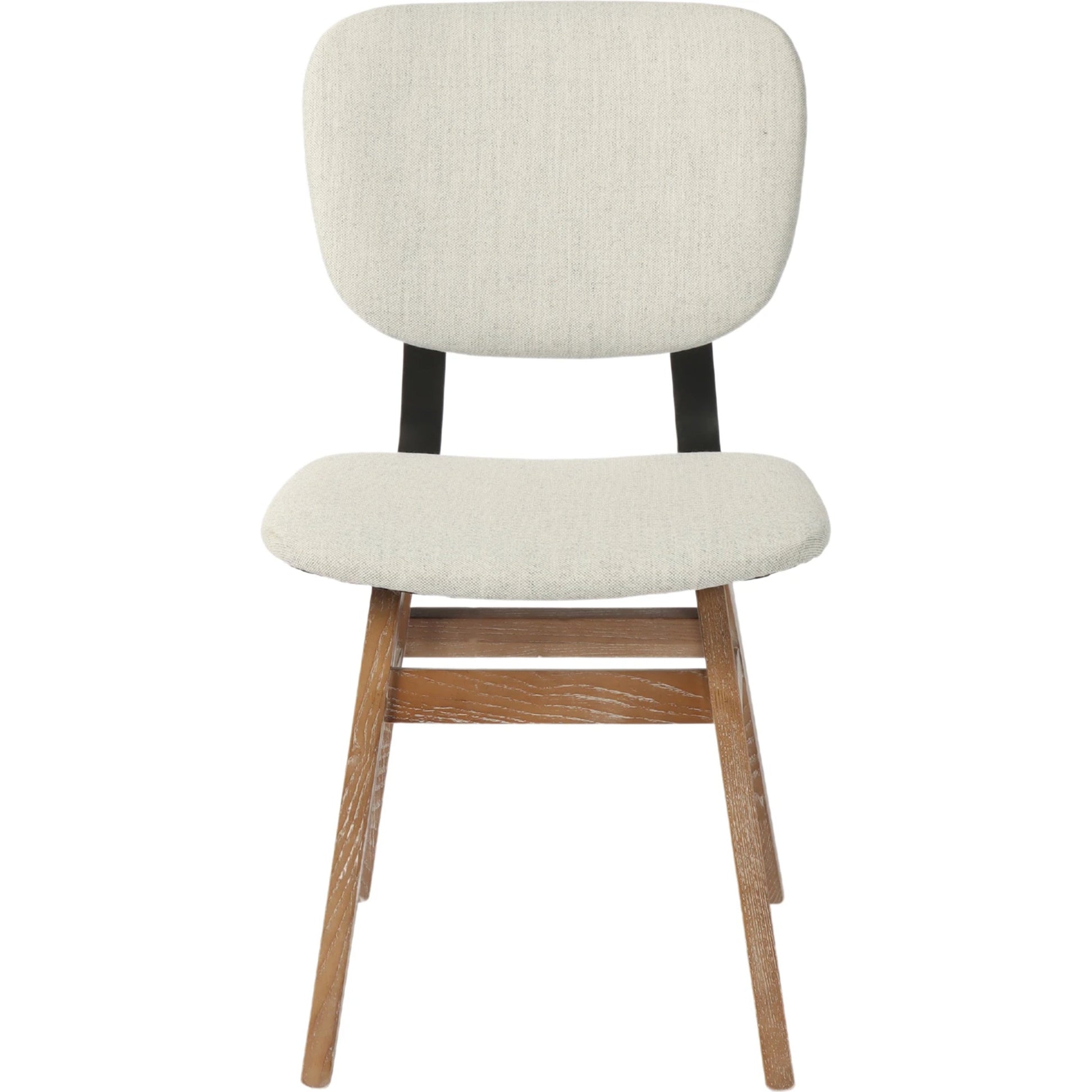 Fraser Dining Chair by LH Imports in white washed, matte black. Made from unique in a modern style.