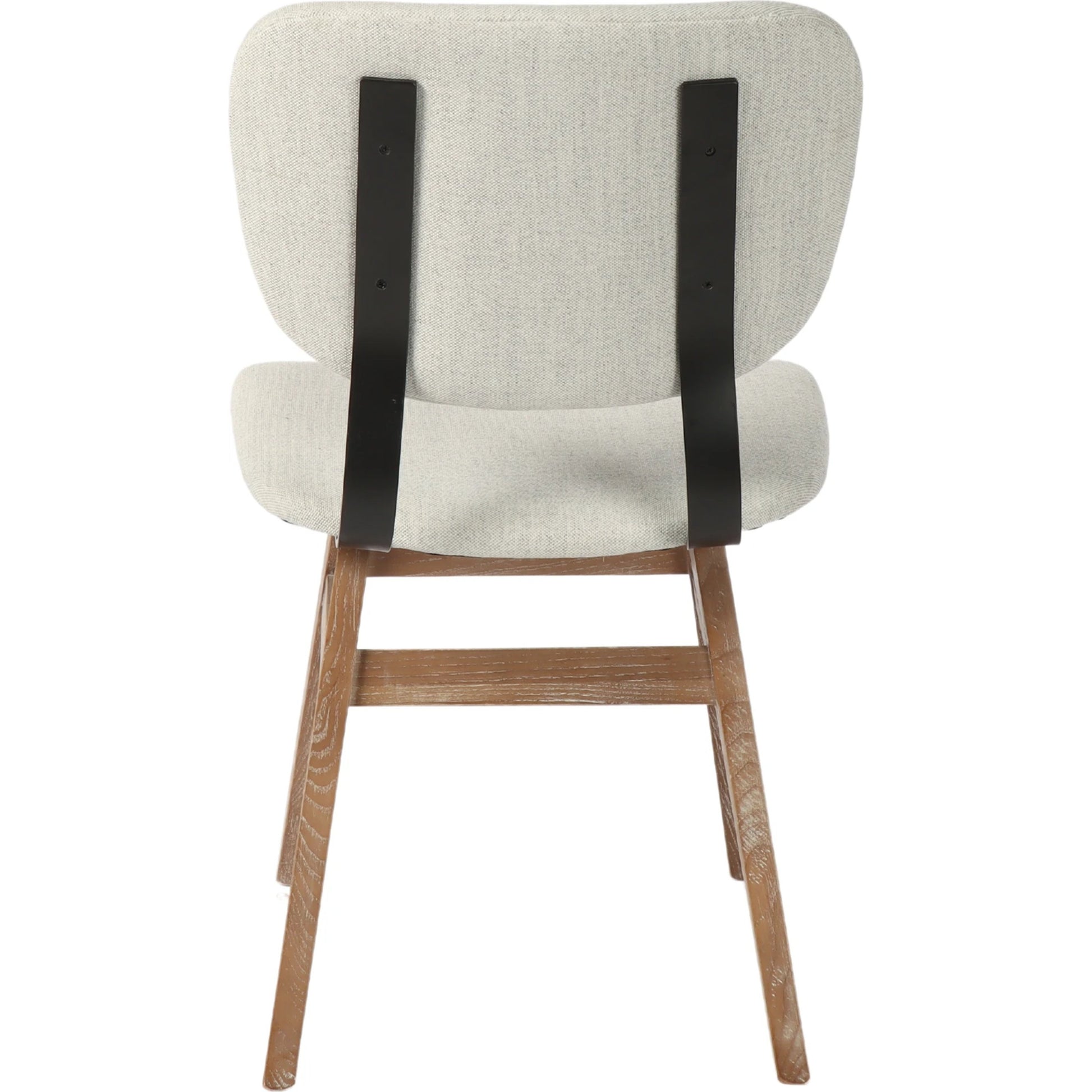 Fraser Dining Chair by LH Imports in white washed, matte black. Made from unique in a modern style.
