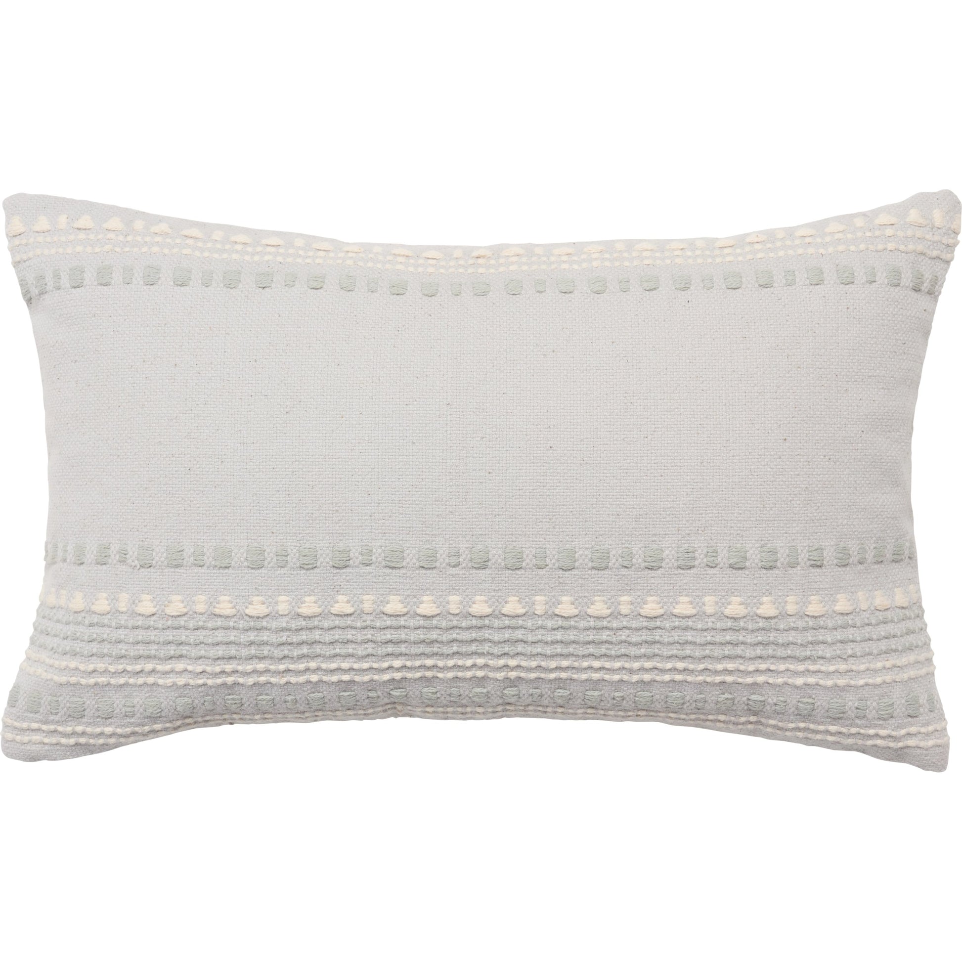 Sancha SNH02 Pillow by Jaipur Living in light blue, cream. Made from 100% cotton in a modern style.