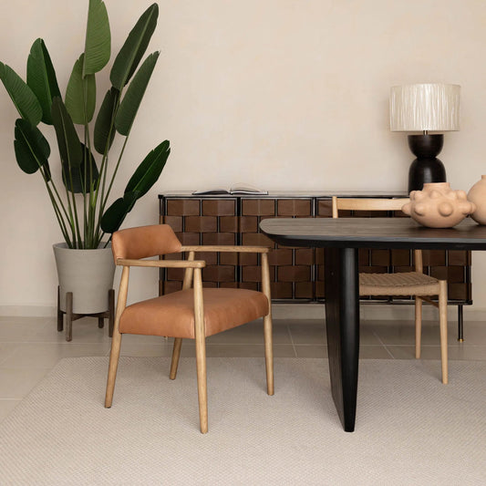 Artemis Dining Chair by LH Imports in brown. Made from unique in a unique style.