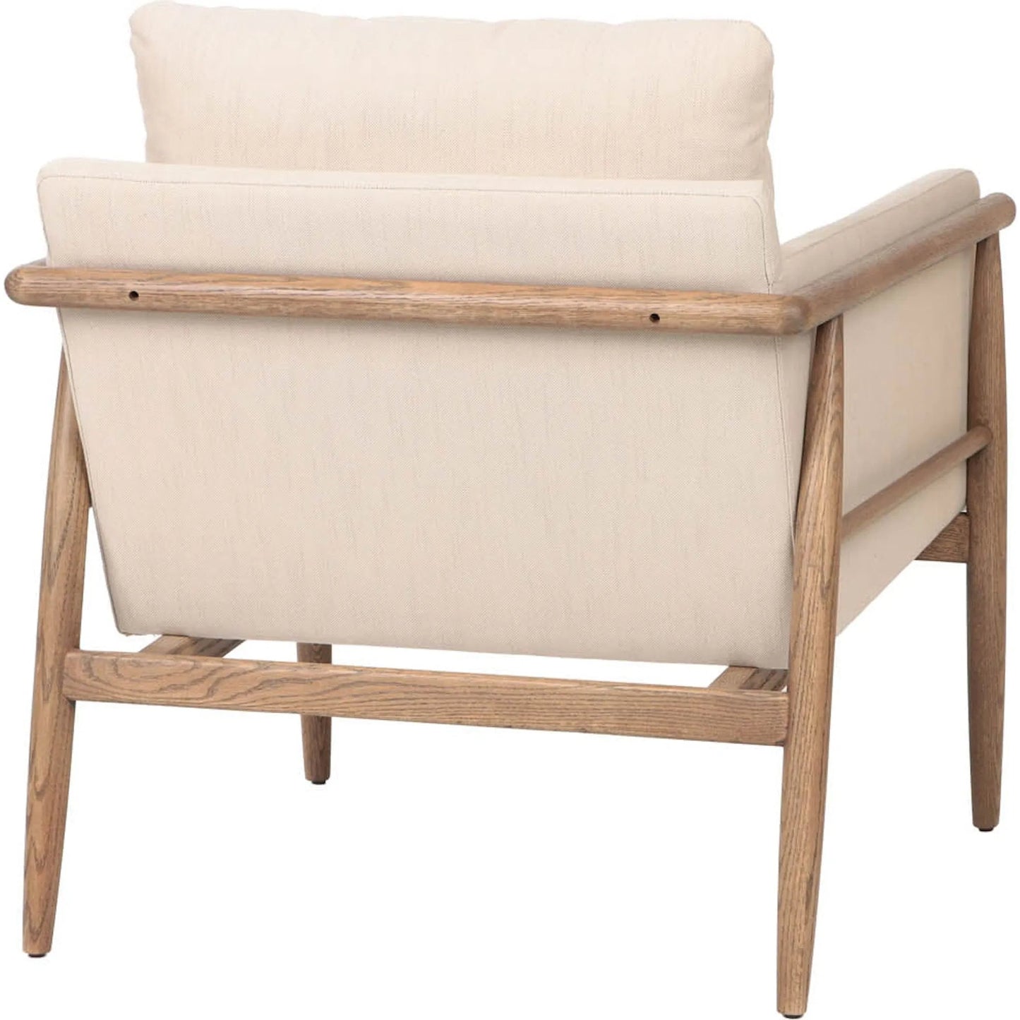 015 SI-2325265 | Additional Silo | Bronte Club Chair by LH Imports in beige and brown. Made from ash wood, polyester, foam polyester fibre in a transitional style.