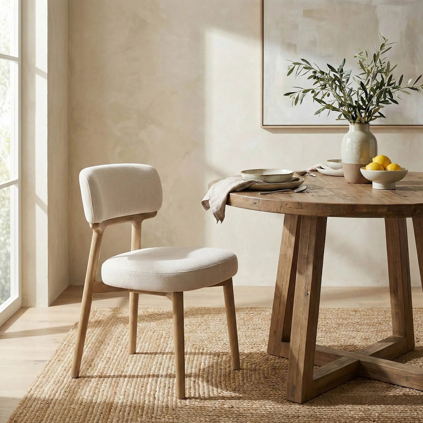 005 SI-2533514 | Lifestyle | Willow Dining Chair (Set of 2) by LH Imports in natural. Made from unique in a unique style.