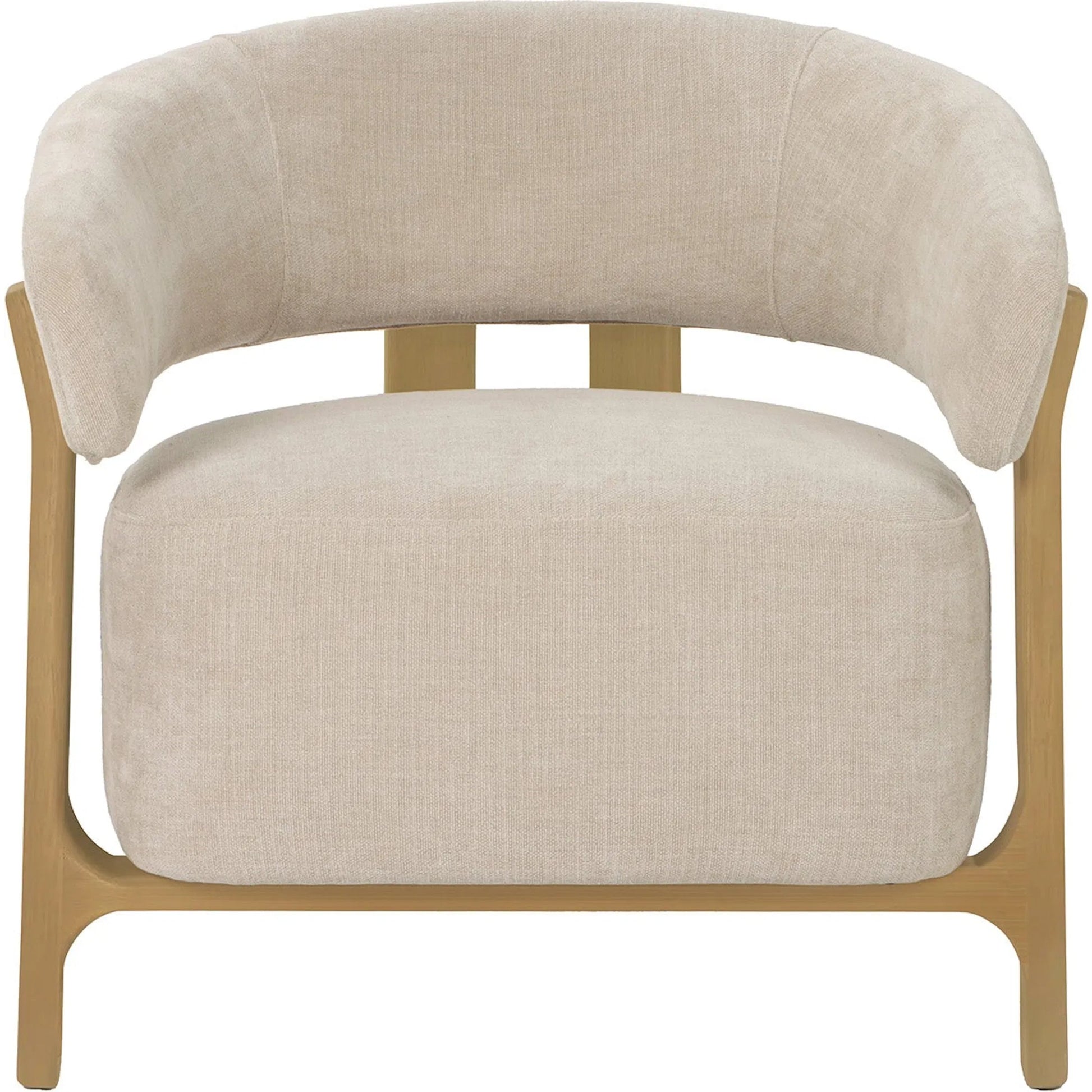 Harlow Club Chair by LH Imports in natural. Made from ash, polyester, pu foam in a unique style.