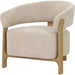 Harlow Club Chair by LH Imports in natural. Made from ash, polyester, pu foam in a unique style.