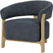 Harlow Club Chair by LH Imports in natural. Made from ash, polyester, pu foam in a unique style.