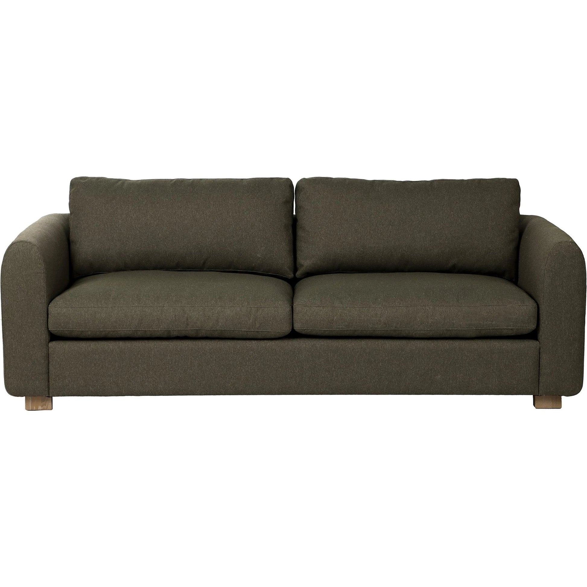 Noelle Sofa by LH Imports in green, moss green and brown. Made from polyester, ash in a unique style.