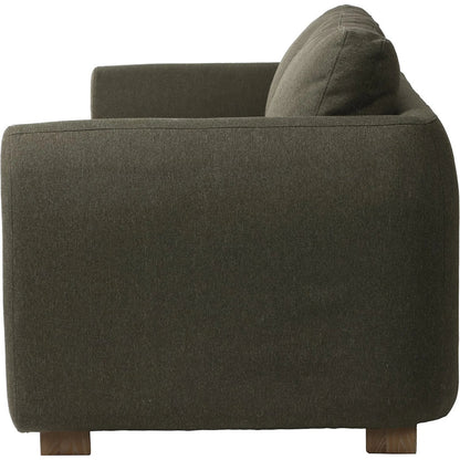 Noelle Sofa by LH Imports in green, moss green and brown. Made from polyester, ash in a unique style.