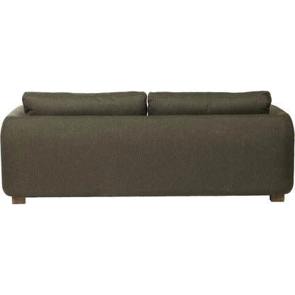 Noelle Sofa by LH Imports in green, moss green and brown. Made from polyester, ash in a unique style.