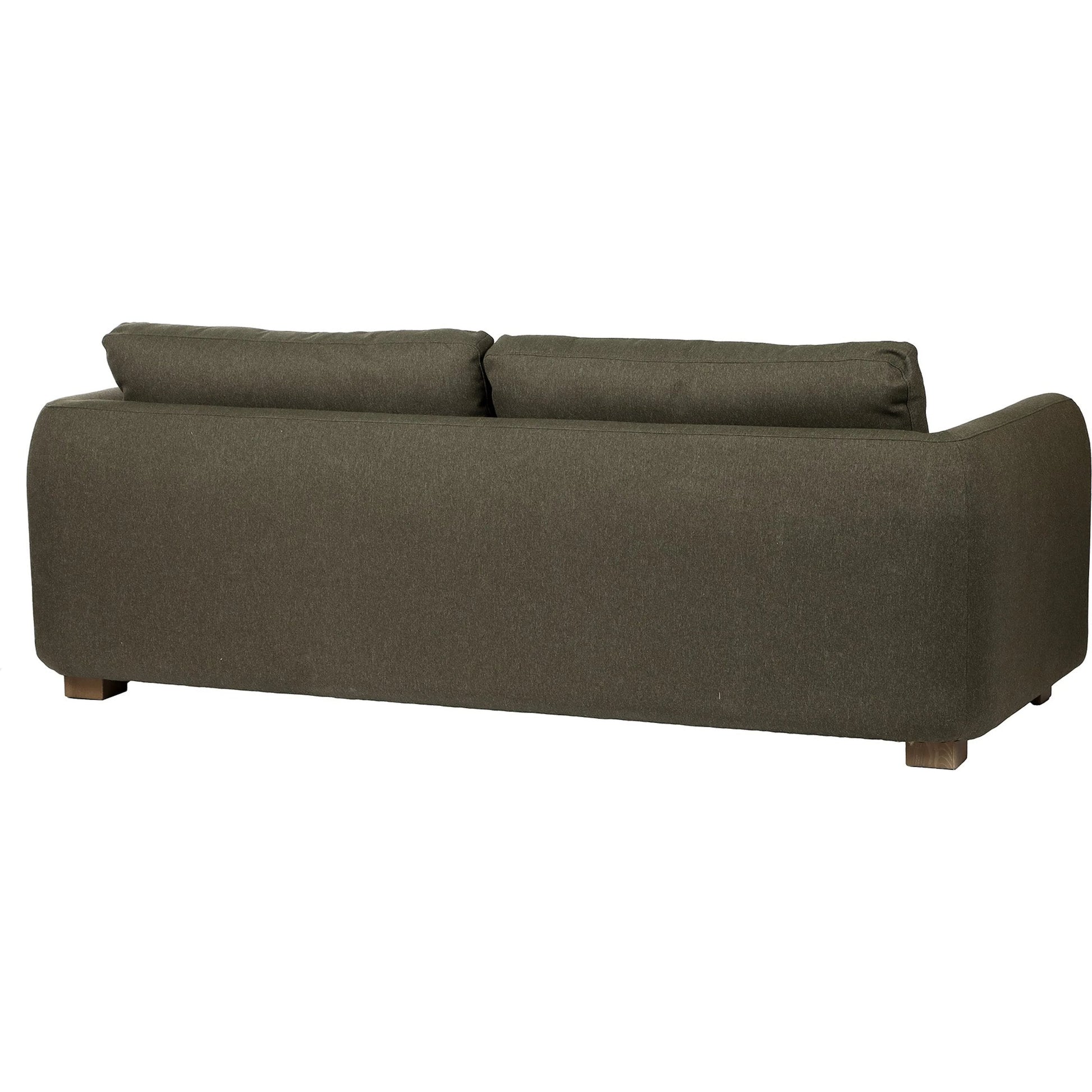 Noelle Sofa by LH Imports in green, moss green and brown. Made from polyester, ash in a unique style.
