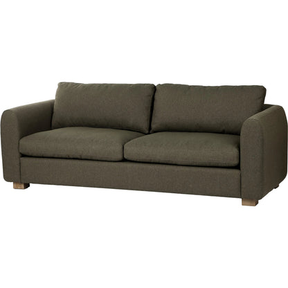 Noelle Sofa by LH Imports in green, moss green and brown. Made from polyester, ash in a unique style.