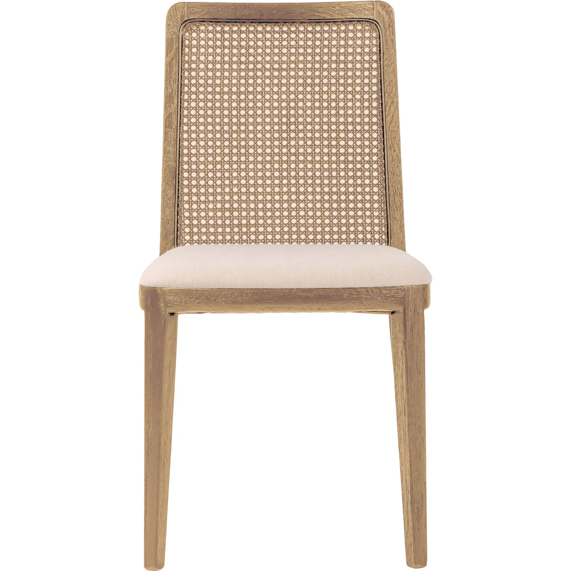 Cane Dining Chair by LH Imports in black. Made from ash, pu foam, polyester fiber, linen, cotton, rattan in a modern style.