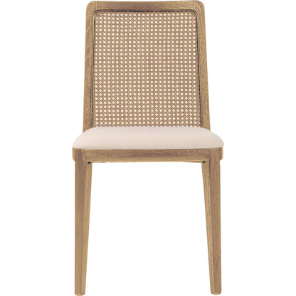 Cane Dining Chair by LH Imports in black. Made from ash, pu foam, polyester fiber, linen, cotton, rattan in a modern style.