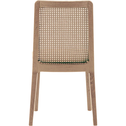 Cane Dining Chair by LH Imports in black. Made from ash, pu foam, polyester fiber, linen, cotton, rattan in a modern style.
