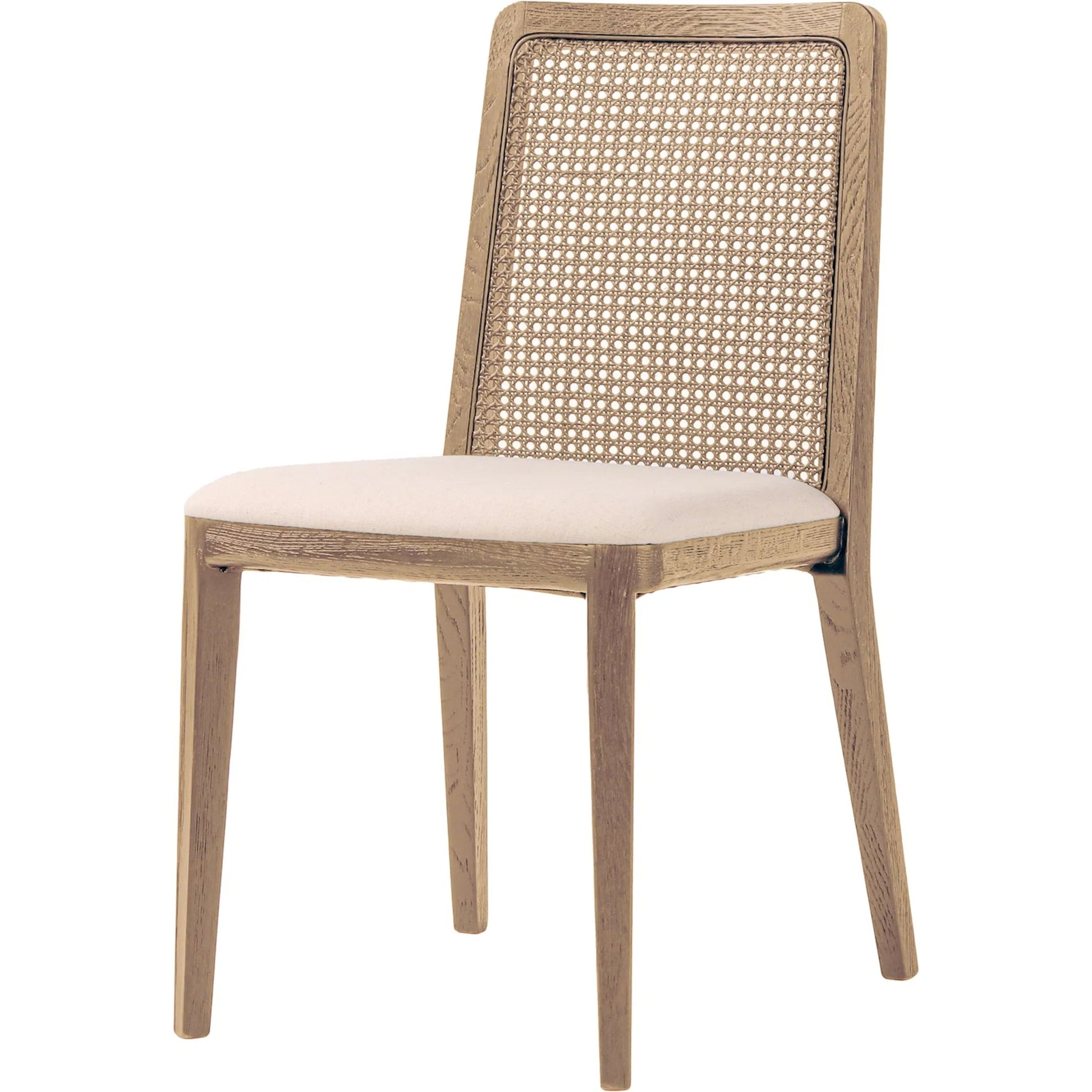 Cane Dining Chair by LH Imports in black. Made from ash, pu foam, polyester fiber, linen, cotton, rattan in a modern style.