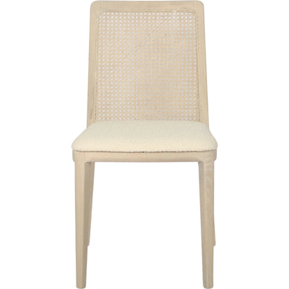 Cane Dining Chair by LH Imports in black. Made from ash, pu foam, polyester fiber, linen, cotton, rattan in a modern style.