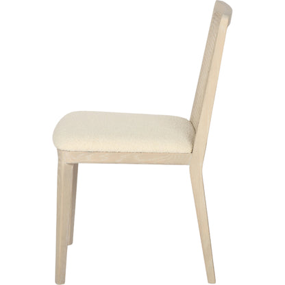 Cane Dining Chair by LH Imports in black. Made from ash, pu foam, polyester fiber, linen, cotton, rattan in a modern style.