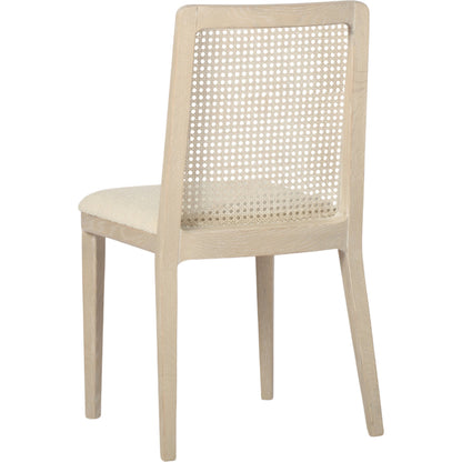 Cane Dining Chair by LH Imports in black. Made from ash, pu foam, polyester fiber, linen, cotton, rattan in a modern style.