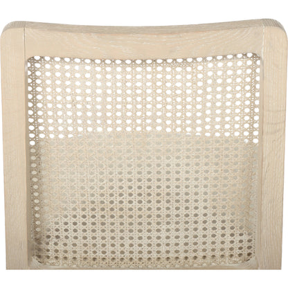 Cane Dining Chair by LH Imports in black. Made from ash, pu foam, polyester fiber, linen, cotton, rattan in a modern style.