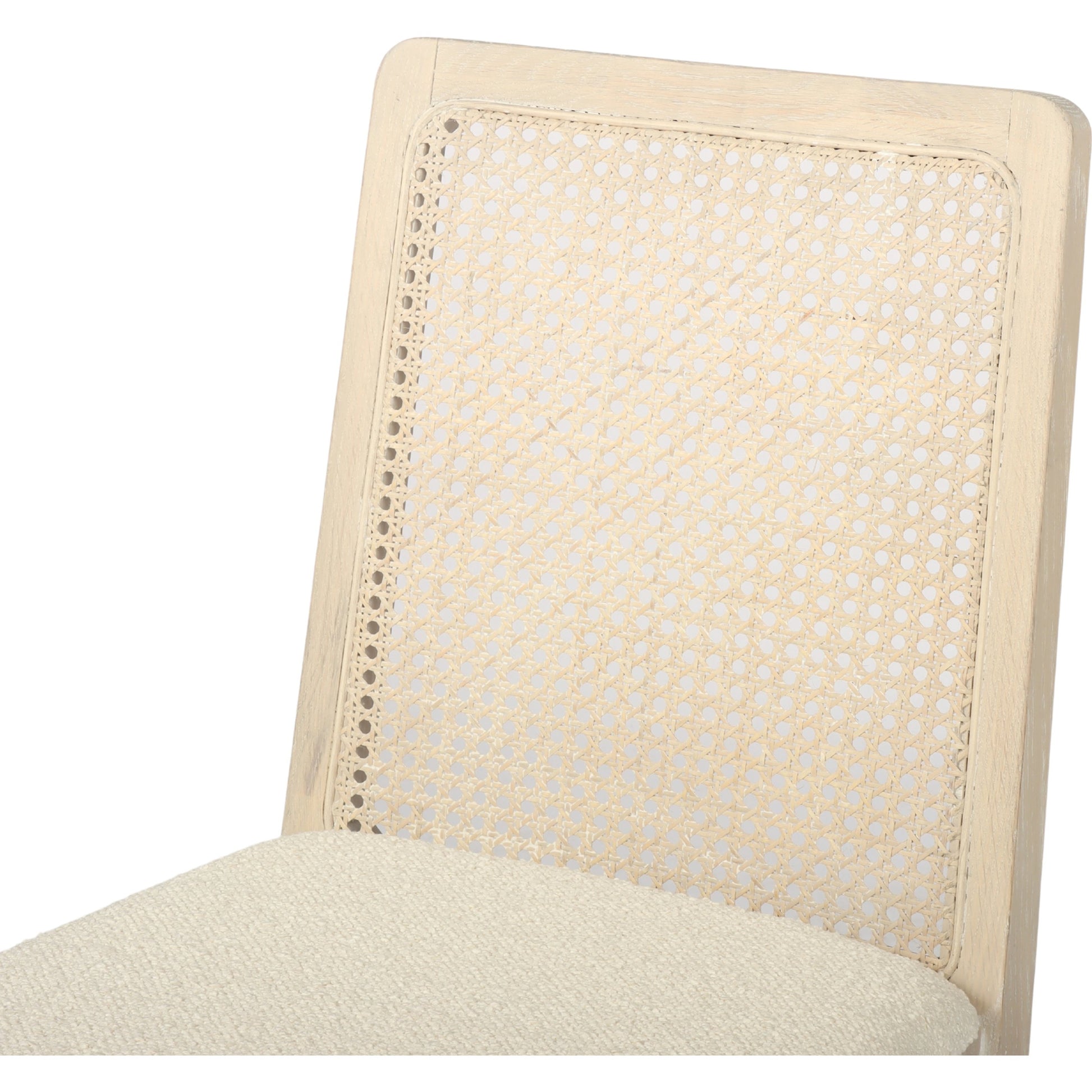 Cane Dining Chair by LH Imports in black. Made from ash, pu foam, polyester fiber, linen, cotton, rattan in a modern style.