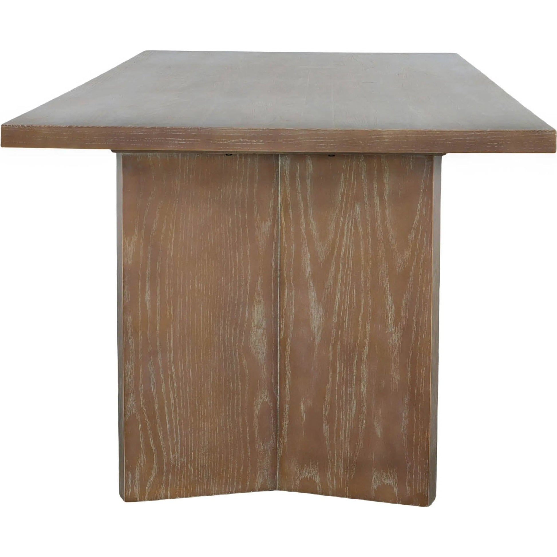 Fraser Rectangular Dining Table by LH Imports in brown and light brown. Made from ash, ash veneer, plywood in a transitional style.