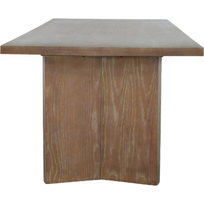 Fraser Rectangular Dining Table by LH Imports in brown and light brown. Made from ash, ash veneer, plywood in a transitional style.
