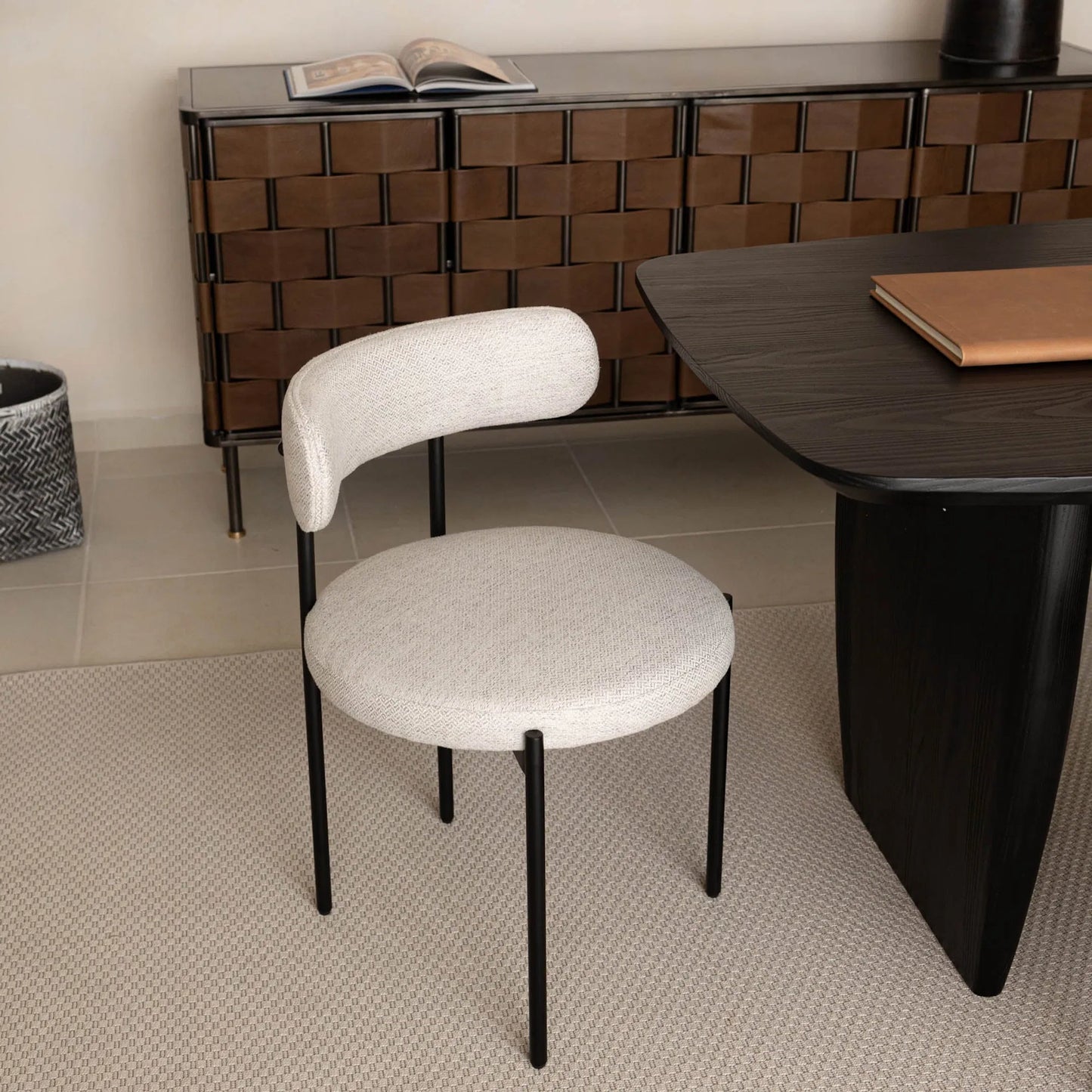 006 SI-2325284 | Lifestyle | Cleo Dining Chair (Set of 2) by LH Imports in black. Made from unique in a transitional style.