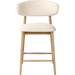 Milo Counter Stool by LH Imports in natural. Made from unique in a traditional style.