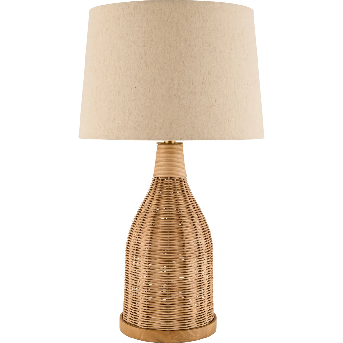 001 SI-2380024 | Primary Silo | Senja Accent Table Lamp (Set of 2) by Surya in beige, wheat, gold, translucent, white, metallic brass. Made from rattan, cotton, iron in a rustic style.
