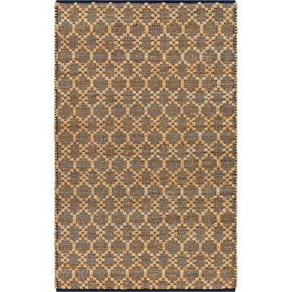 Selanik SNK-2301 Rug by Livabliss in beige, black. Made from main: 60% cotton, main: 40% jute in a unique style.