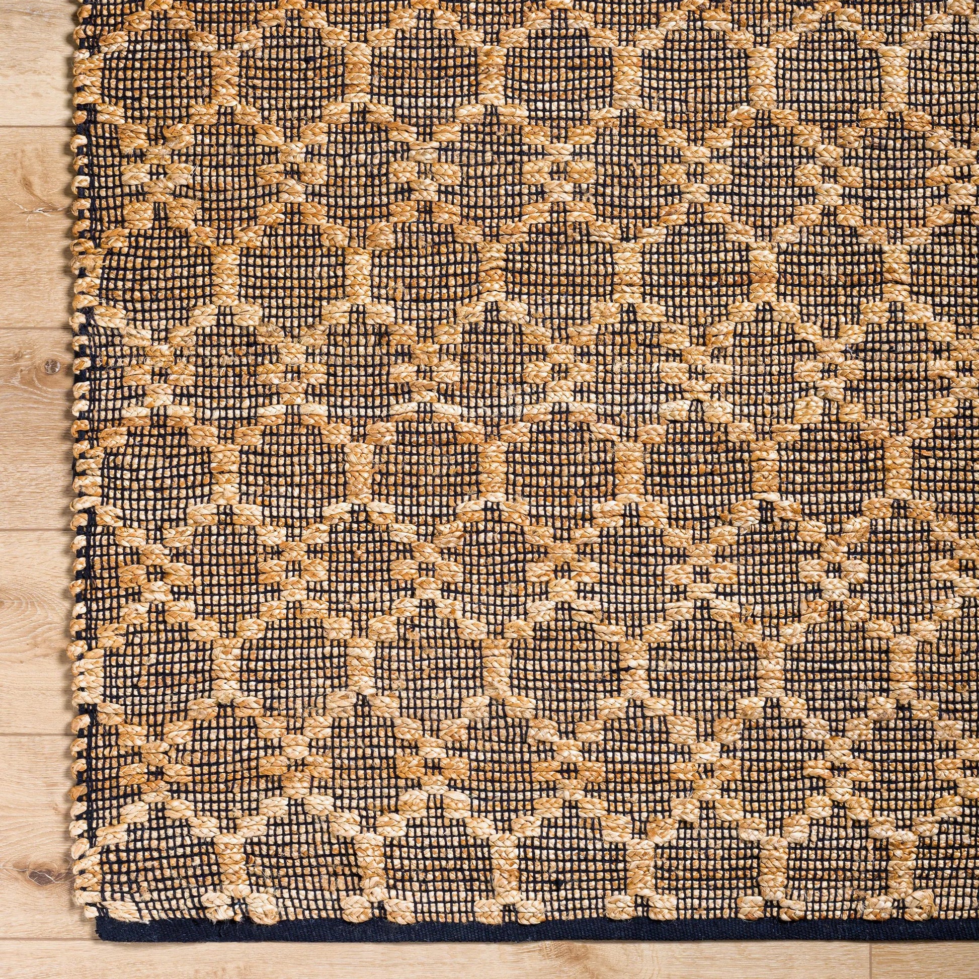 Selanik SNK-2301 Rug by Livabliss in beige, black. Made from main: 60% cotton, main: 40% jute in a unique style.