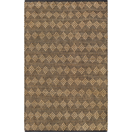 Selanik SNK-2303 Rug by Livabliss in beige, black. Made from main: 60% cotton, main: 40% jute in a unique style.