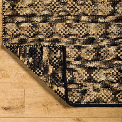 Selanik SNK-2303 Rug by Livabliss in beige, black. Made from main: 60% cotton, main: 40% jute in a unique style.