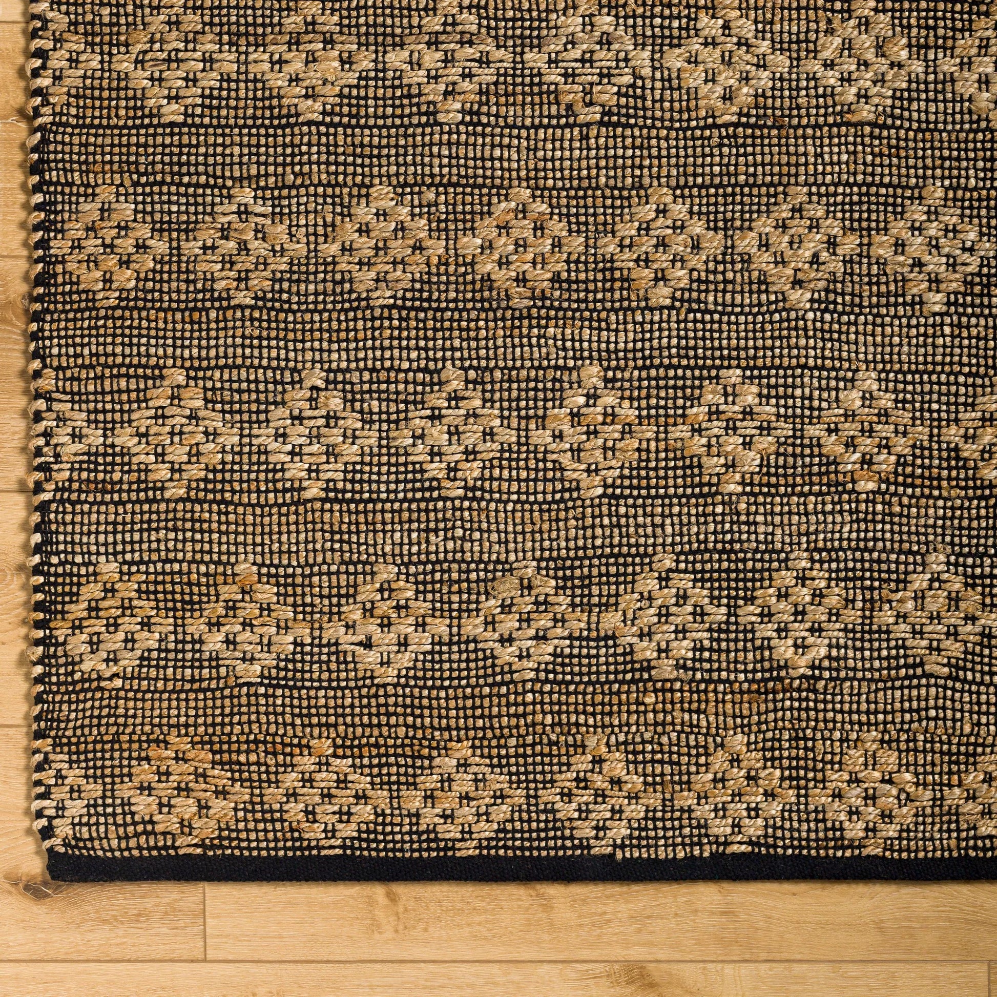 Selanik SNK-2303 Rug by Livabliss in beige, black. Made from main: 60% cotton, main: 40% jute in a unique style.