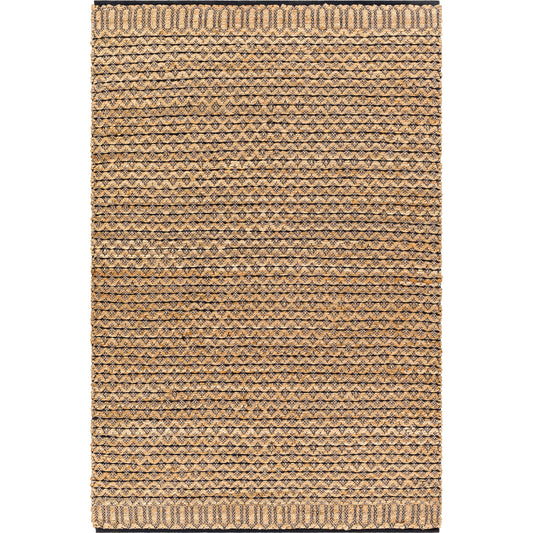 Selanik Rug - 32490 by Livabliss in beige, taupe, black. Made from main: 60% cotton, main: 40% jute in a unique style.