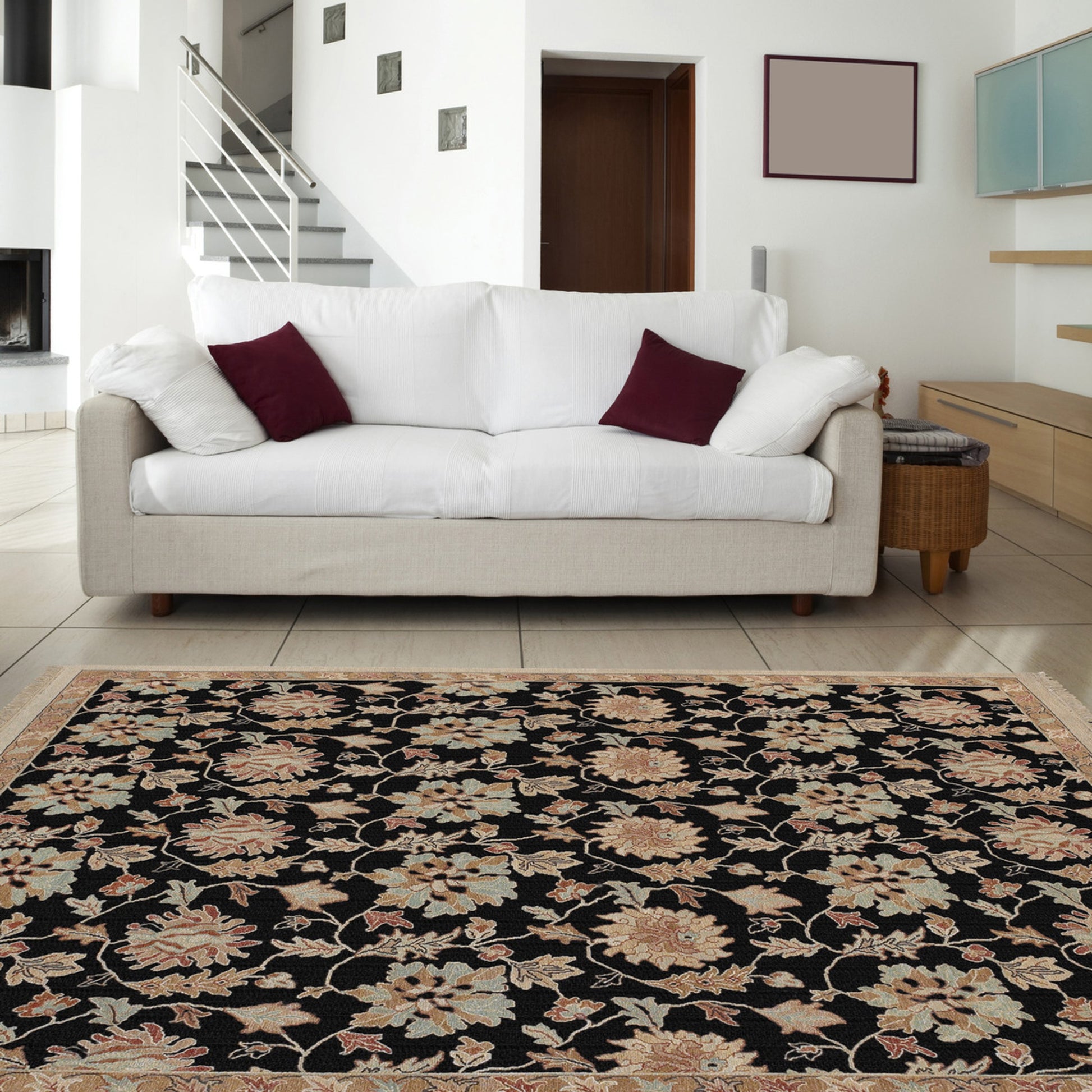 Sonoma SNM-8990 Indoor/Outdoor Rug by Surya in eggplant multi. Made from 100% new zealand wool in a unique style.