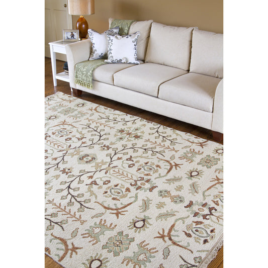 Sonoma Rug - 1590 by Surya in oatmeal, olive, black, brown, tan. Made from 100% new zealand wool in a unique style.