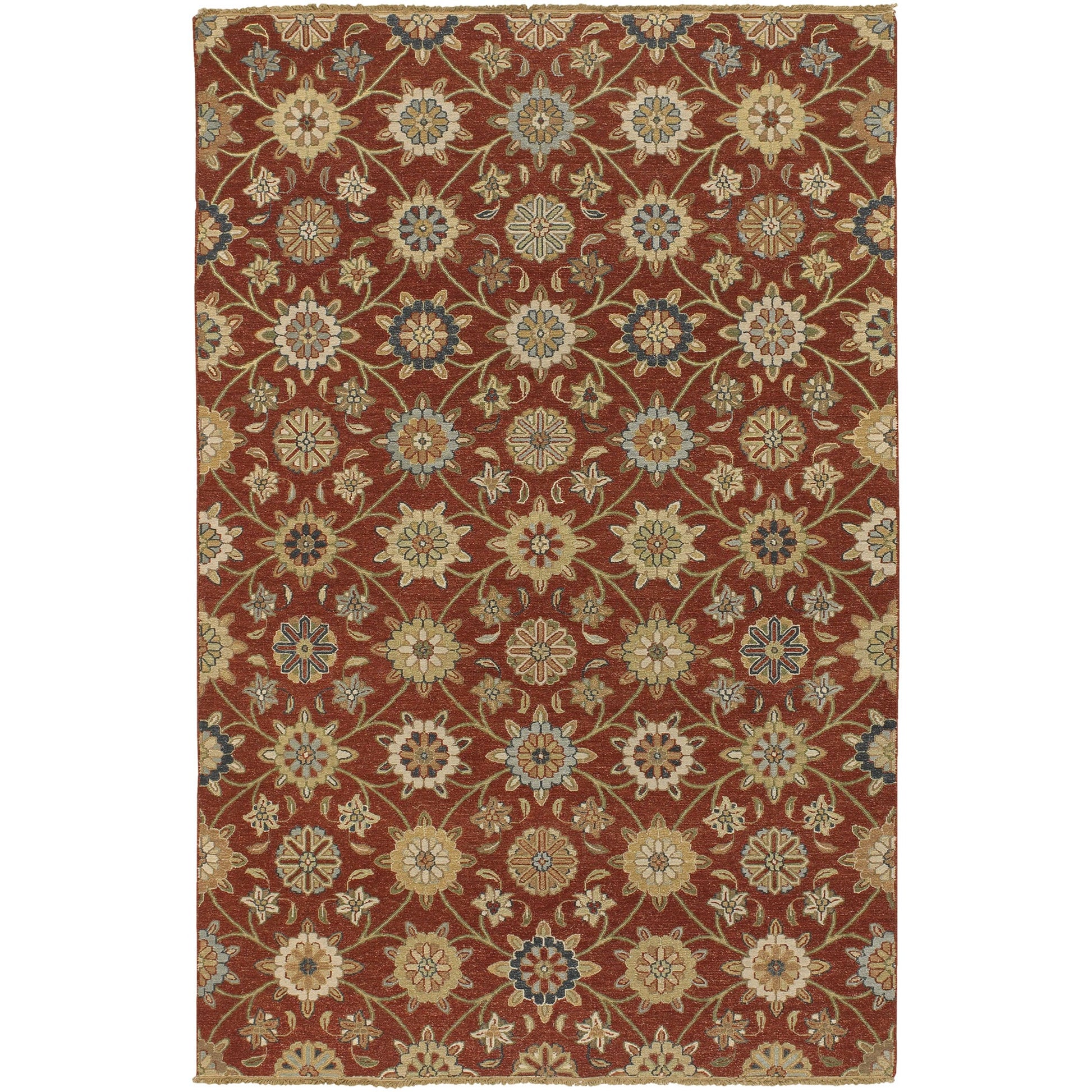 Sonoma SNM-9005 Indoor/Outdoor Rug by Surya in rust. Made from 100% new zealand wool in a unique style.