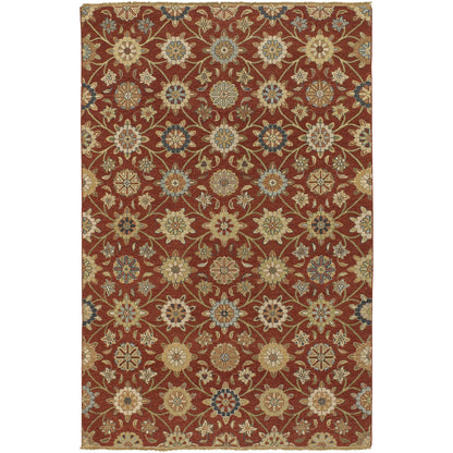 Sonoma SNM-9005 Indoor/Outdoor Rug by Surya in rust. Made from 100% new zealand wool in a unique style.