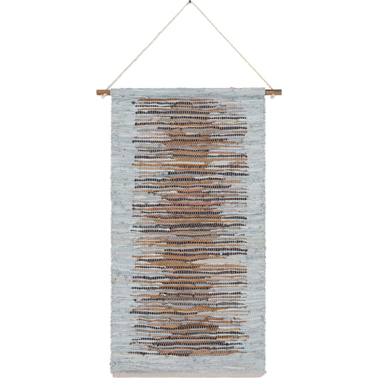 Santos - 23137 by Livabliss in light gray, khaki, dark brown, camel, charcoal, ivory. Made from 100% leather in a eclectic & global style.