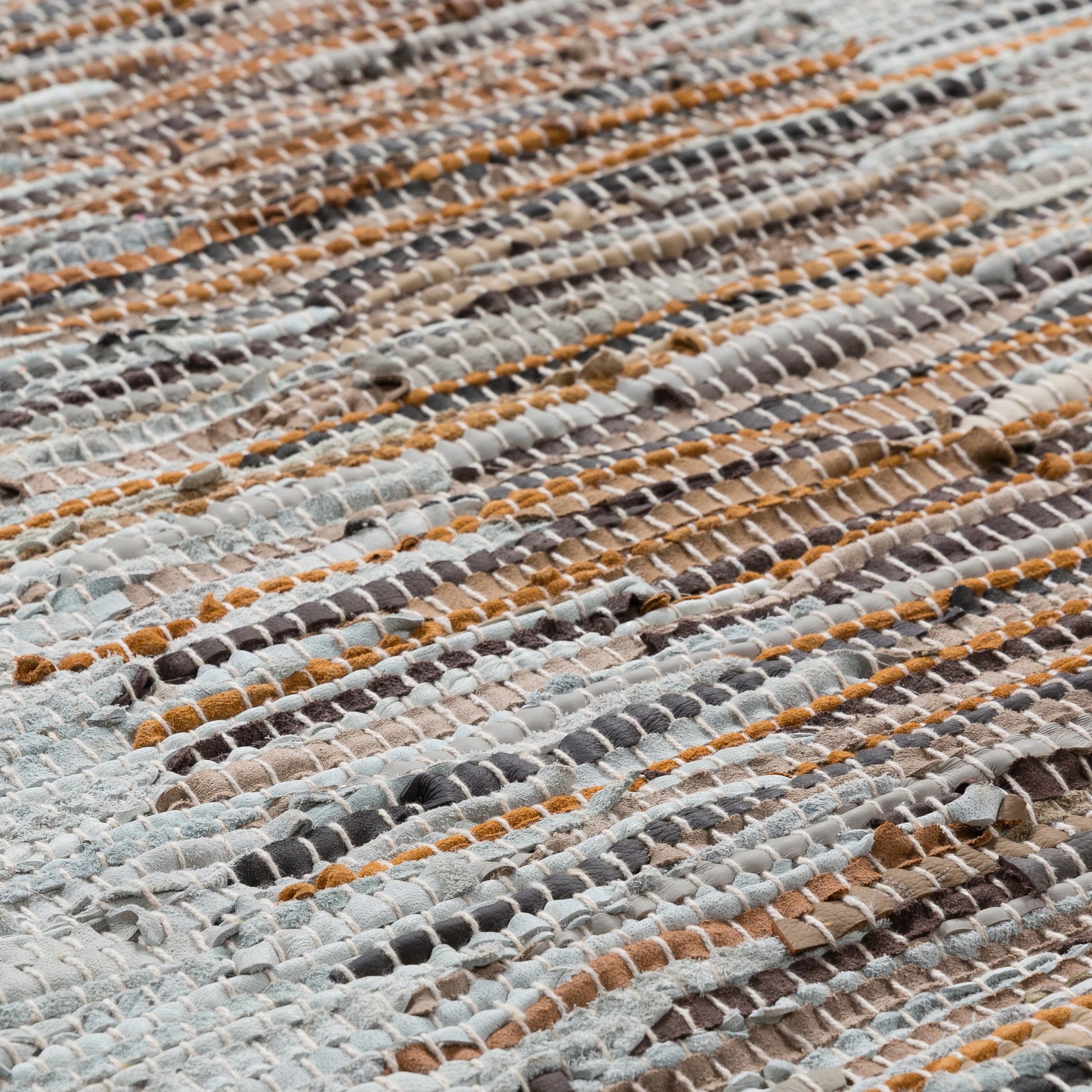 Santos - 23137 by Livabliss in light gray, khaki, dark brown, camel, charcoal, ivory. Made from 100% leather in a eclectic & global style.