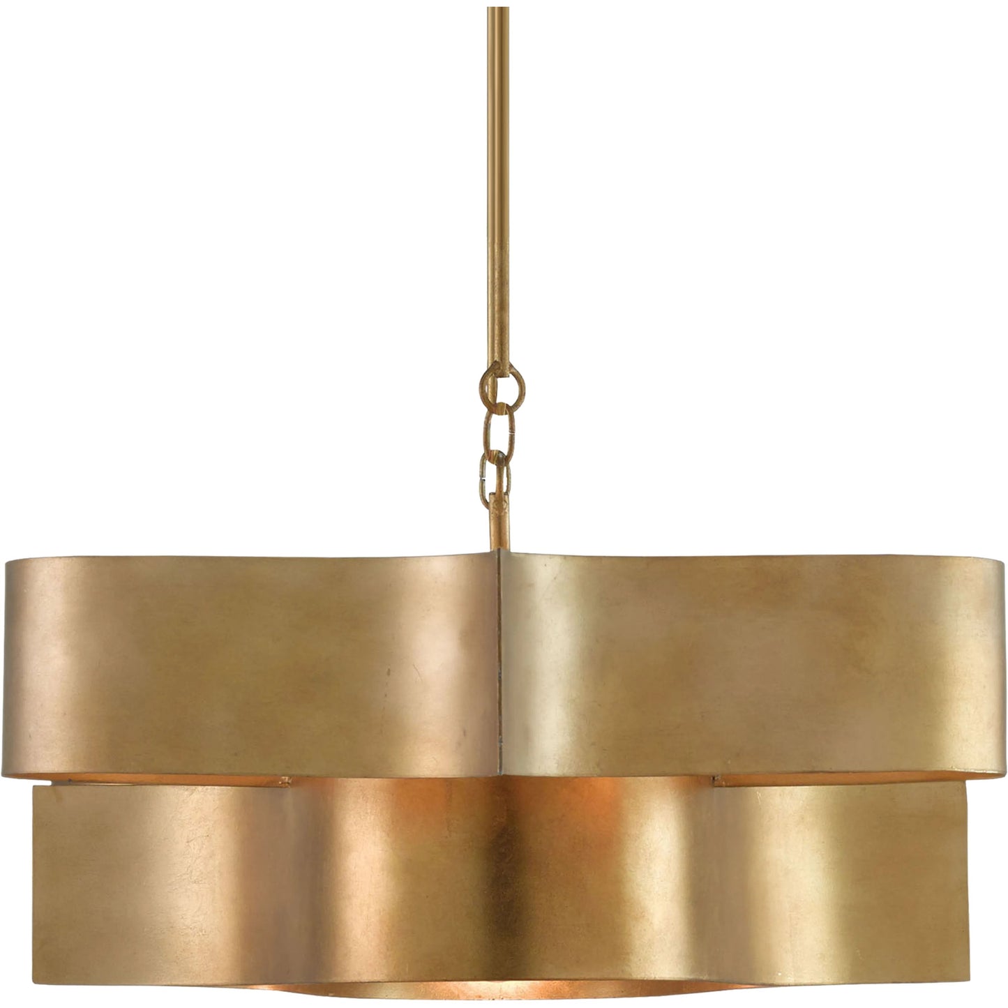 054 S-223518 | Additional Silo | Grand Lotus Oval Chandelier by Currey and Company. Made from wrought iron in a modern style.