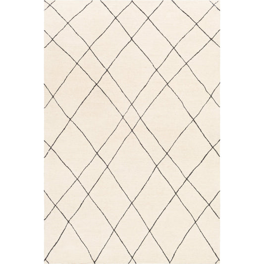 Sinop Rug - 24823 by Livabliss in black, cream. Made from 100% wool in a unique style.