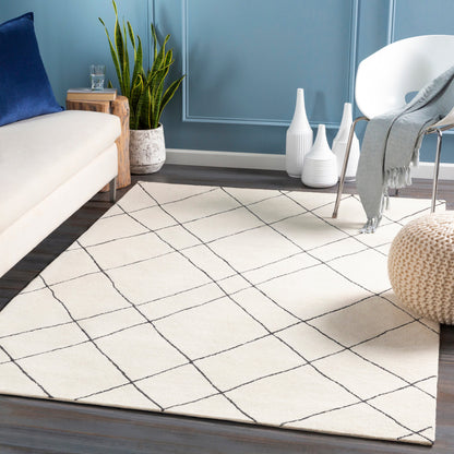 Sinop SNP-2304 Rug by Livabliss in black, cream. Made from 100% wool in a unique style.