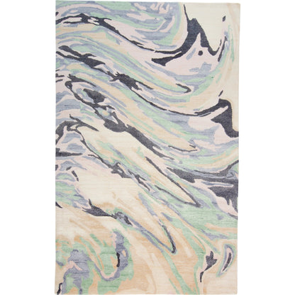 Dryden Transitional Rug - 8790F by Feizy in blue, gray, taupe. Made from viscose, wool in a unique style.