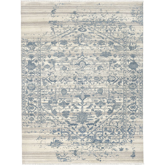 SOA-2751 Rug by Surya in charcoal, off-white, white. Made from 70% wool, 30% silk in a unique style.