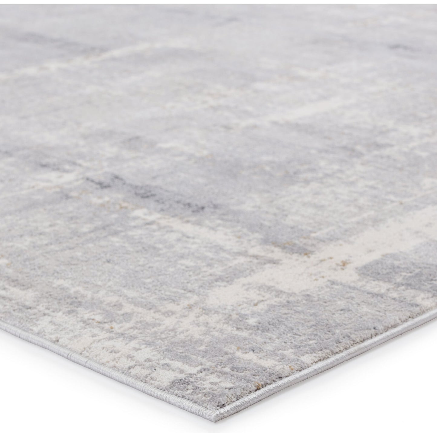 003 SI-1781991,SI-1781992,SI-1781993,SI-1781994 | Closeup | Solace SOC01 Rug by Jaipur Living in light gray, cream. Made from 60% polypropylene, 40% polyester in a unique style.