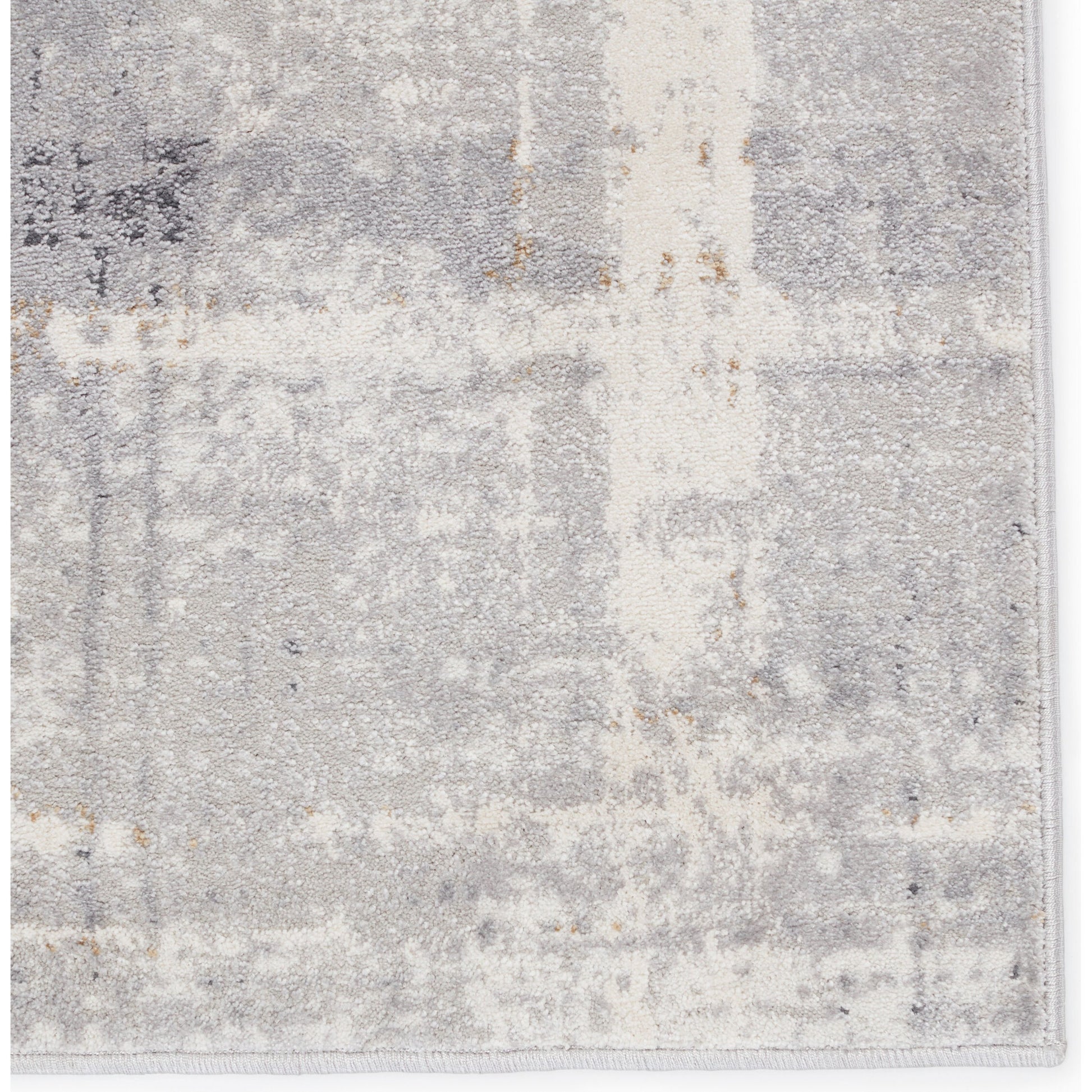 Solace SOC01 Rug by Jaipur Living in light gray, cream. Made from 60% polypropylene, 40% polyester in a unique style.