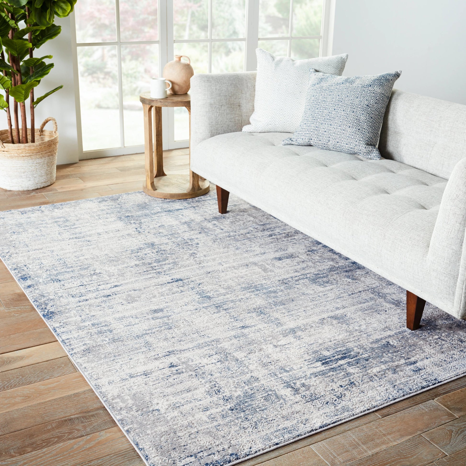Solace SOC03 Rug by Jaipur Living in gray, blue. Made from unique in a unique style.