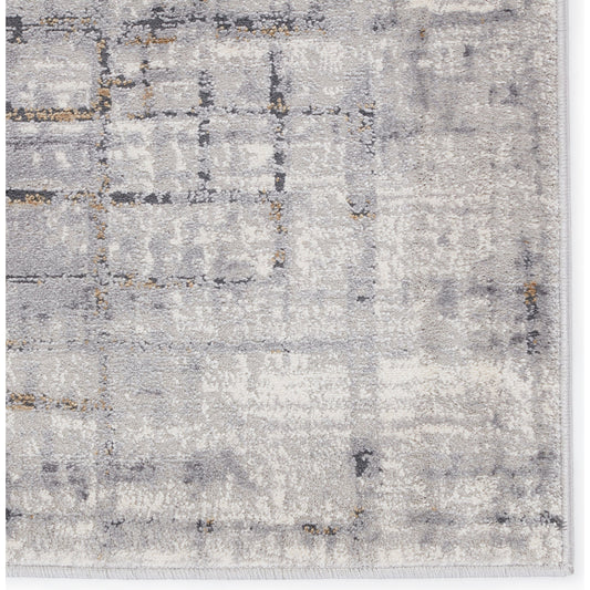 Solace SOC05 Rug by Jaipur Living in gray, gold. Made from unique in a unique style.