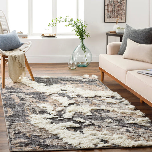 Socrates Rug - 26861 by Surya in cream, charcoal, medium gray. Made from unique in a unique style.